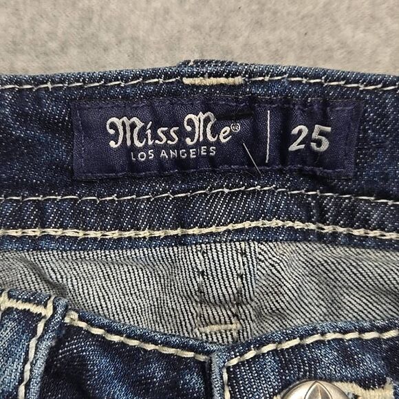 MISS ME Los Angeles WOMENS MID RISE SIGNATURE BOOT  SZ 25 JEANS INSEAM 28" Y2K - Picture 5 of 14